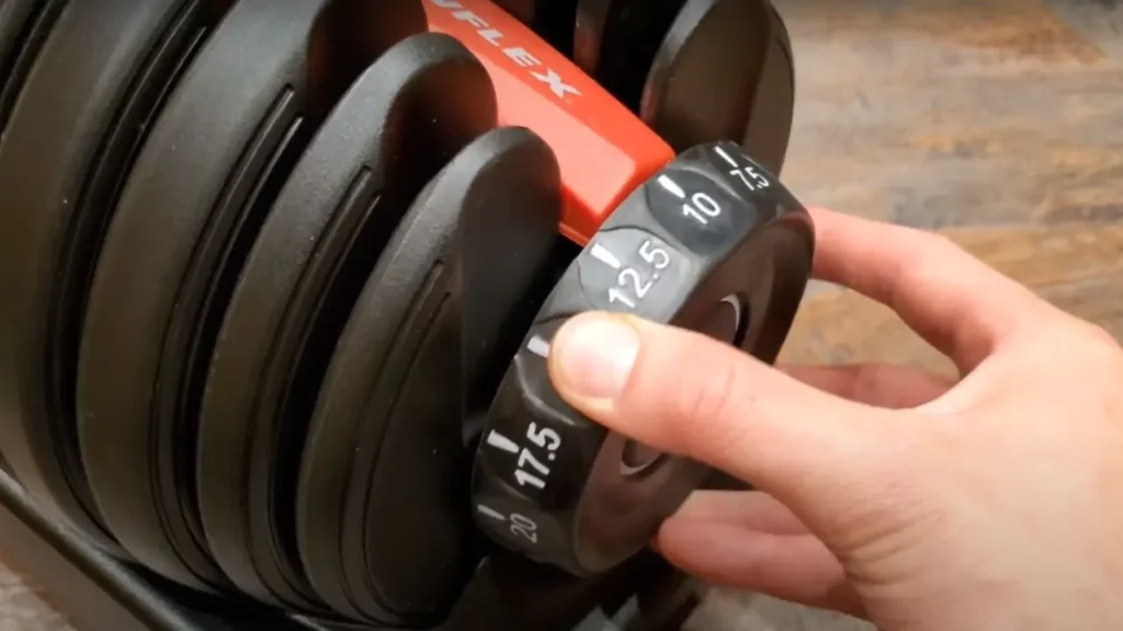 The image gives a representation of how Bowflex Selecttech 552 works.