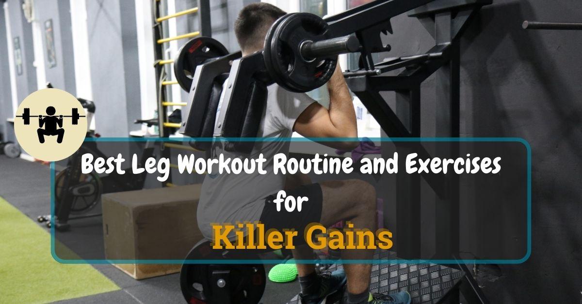 Best Leg Workout Routine and Exercises for Killer Gains