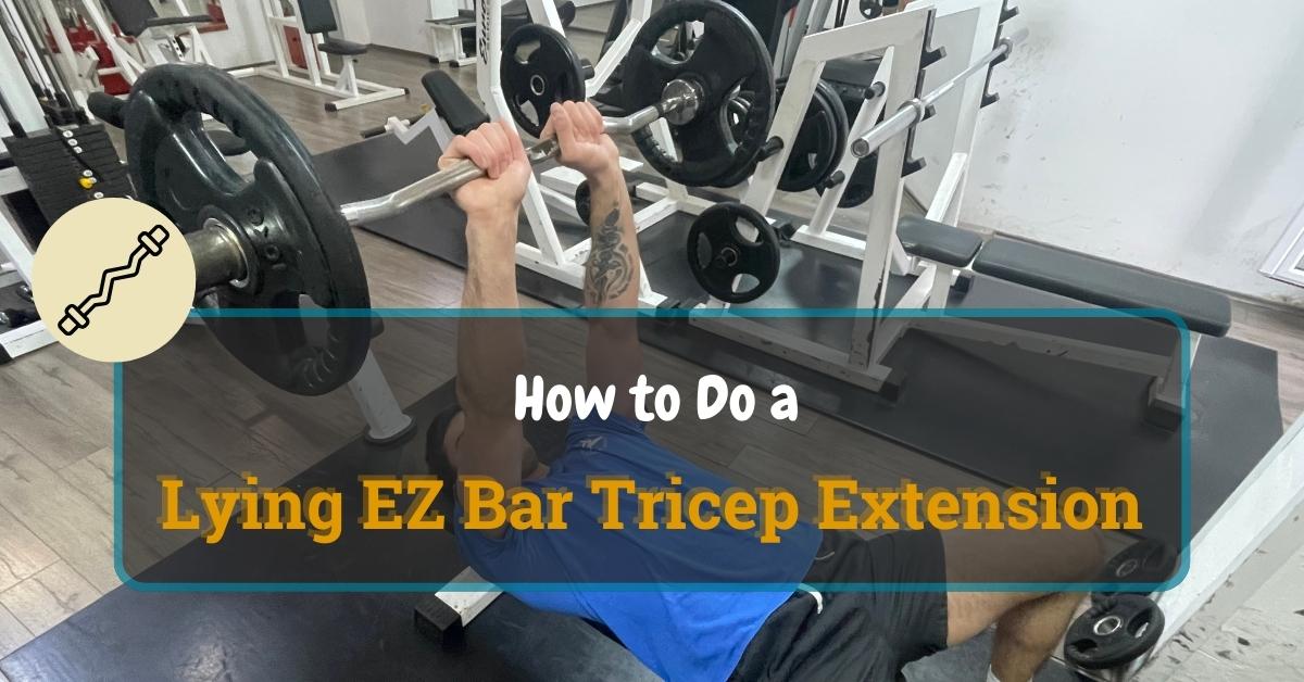 Lying EZ Bar Tricep Extension